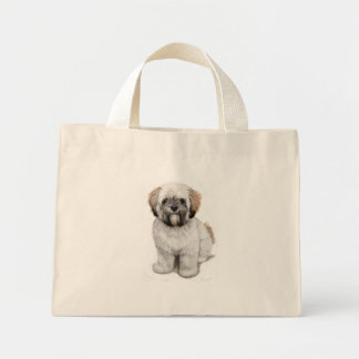 Lhasa apso Puppy bag Mini Tote Bag