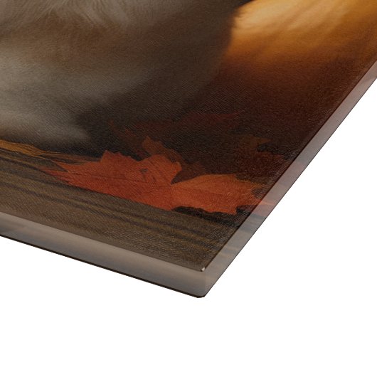 Lhasa Apso Puppy Herfst Verrukking Pompoen Snijplank (Hoek)