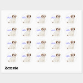 Lhasa Apso Puppy Hond Sticker / Label (Vel)