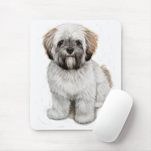Lhasa apso Puppy mousemat Muismat (Met muis)