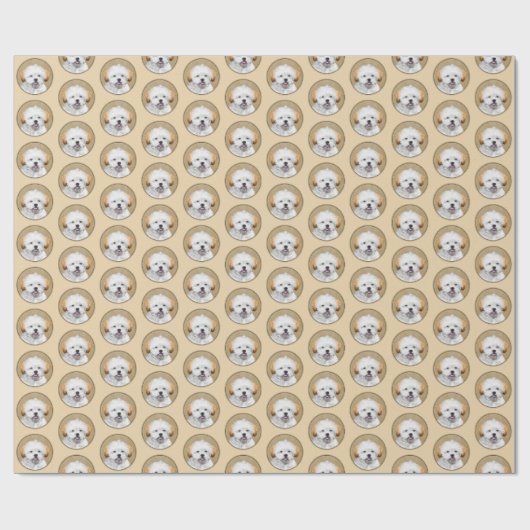 Lhasa Apso Puppy Painting - Cute Original Dog Art Cadeaupapier (Vlak)