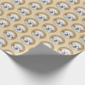 Lhasa Apso Puppy Painting - Cute Original Dog Art Cadeaupapier (Hoek)