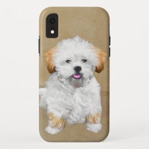 Lhasa Apso Puppy Painting - Cute Original Dog Art Case-Mate iPhone Case