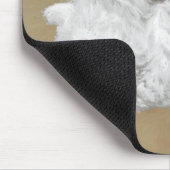 Lhasa Apso Puppy Painting - Cute Original Dog Art Muismat (Hoek)