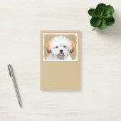 Lhasa Apso Puppy Painting - Cute Original Dog Art Post-it® Notes (Kantoor)