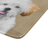 Lhasa Apso Puppy Painting - Cute Original Dog Art Snijplank (Hoek)