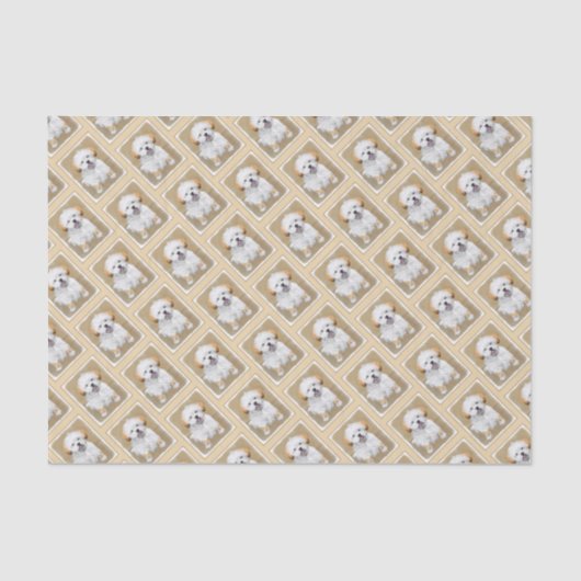 Lhasa Apso Puppy Painting - Cute Original Dog Art Tissuepapier (Voorkant)