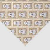 Lhasa Apso Puppy Painting - Cute Original Dog Art Tissuepapier (Detail)