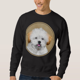 Lhasa Apso Puppy Painting - Cute Original Dog Art Trui