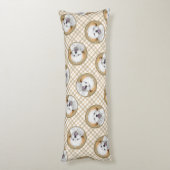 Lhasa Apso Puppy Schilderen Schattigee Originele H Lichaamskussen (Achterkant (Verticaal))