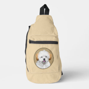 Lhasa Apso Puppy Schilderen Schattigee Originele H Sling Bag