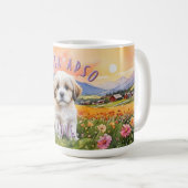 Lhasa Apso Puppy Sunrise Combo Mok (Voorkant rechts)
