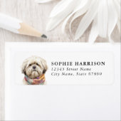 Lhasa Apso Retouradreslabels Etiket (Insitu)