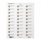 Lhasa Apso Retouradreslabels Etiket (Full Sheet)