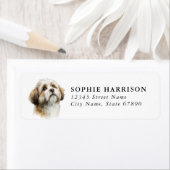 Lhasa Apso Retouradreslabels Etiket (Insitu)
