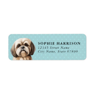 Lhasa Apso Retouradreslabels Etiket