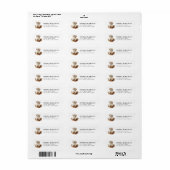 Lhasa Apso Retouradreslabels Etiket (Full Sheet)