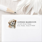Lhasa Apso Retouradreslabels Etiket (Insitu)