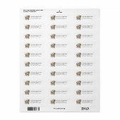 Lhasa Apso Retouradreslabels Etiket (Full Sheet)