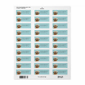 Lhasa Apso Retouradreslabels Etiket (Full Sheet)