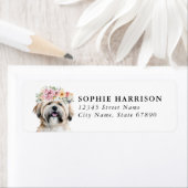 Lhasa Apso Retouradreslabels Etiket (Insitu)
