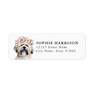 Lhasa Apso Retouradreslabels Etiket