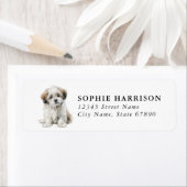 Lhasa Apso Retouradreslabels Etiket (Insitu)