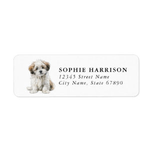 Lhasa Apso Retouradreslabels Etiket