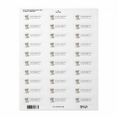 Lhasa Apso Retouradreslabels Etiket (Full Sheet)