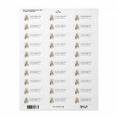 Lhasa Apso Retouradreslabels Etiket (Full Sheet)