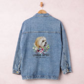 Lhasa Apso Shirt geschenken Hond Mam Denim Jacket (Hangar)
