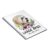 Lhasa Apso Shirt geschenken Hond Mam Notitieboek (Rechterzijde)