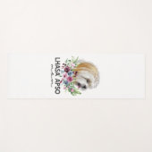 Lhasa Apso Shirt geschenken Hond Mam Yogamat (Voorkant (horizontaal))