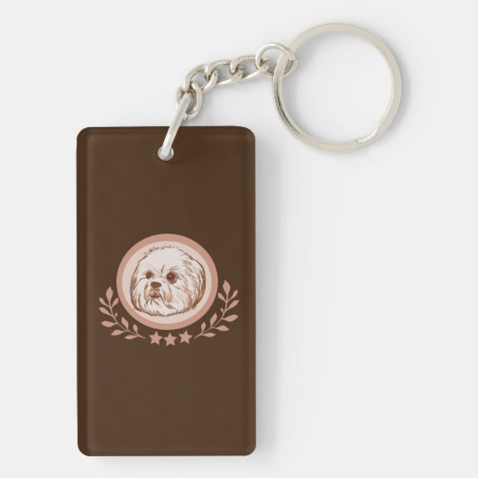 Lhasa Apso Sleutelhanger (achterkant)