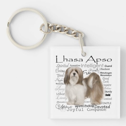 Lhasa Apso Sleutelhanger (Voorkant)