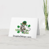 Lhasa Apso St. Patrick's Day Kaart (Achterkant)
