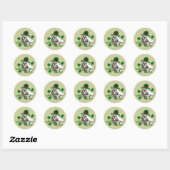 Lhasa Apso St. Patrick's Day Ronde Sticker (Vel)