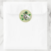 Lhasa Apso St. Patrick's Day Ronde Sticker (Tas)