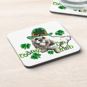 Lhasa Apso St Patricks Drankjes Onderzetter (Linkerzijde)