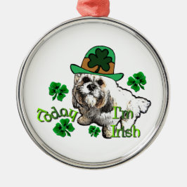 Lhasa Apso St Patricks Metalen Ornament
