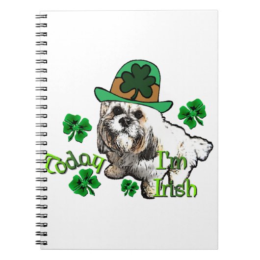 Lhasa Apso St Patricks Notitieboek (Voorkant)