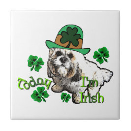 Lhasa Apso St Patricks Tegeltje