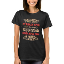 Lhasa Apso T-shirt Mom