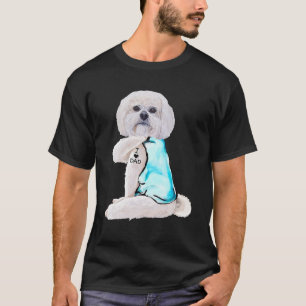 Lhasa Apso Tattoos I Love Dad Hondenliefhebber Gif T-shirt