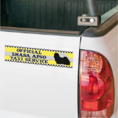 Lhasa Apso Taxi Service Bumpersticker (Op Truck)