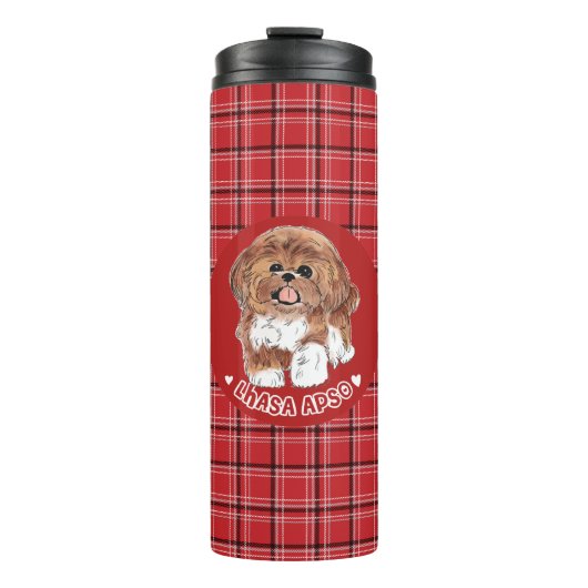 Lhasa Apso Thermosbeker (Voorkant)