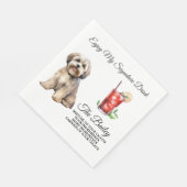Lhasa Apso Trouw Signature Drank Servetten (Hoek)