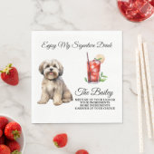 Lhasa Apso Trouwhandtekening Drink servetten (Insitu)