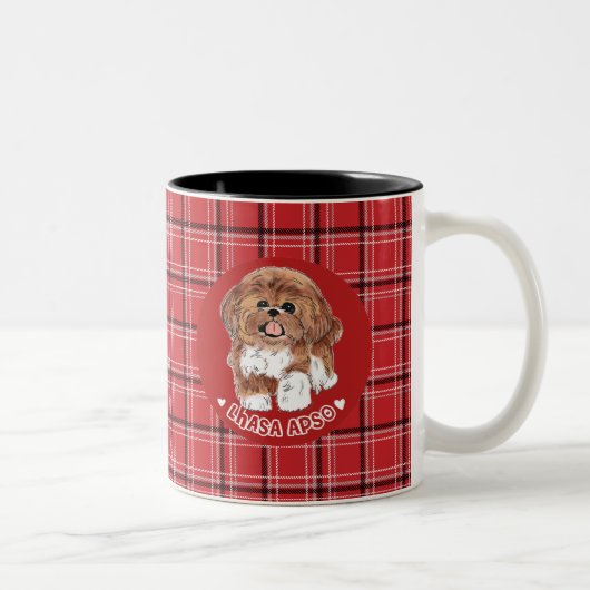 Lhasa Apso Tweekleurige Koffiemok (Rechts)