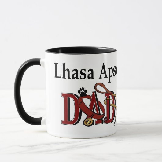 Lhasa Apso Vader Cadeaus Mok (Links)